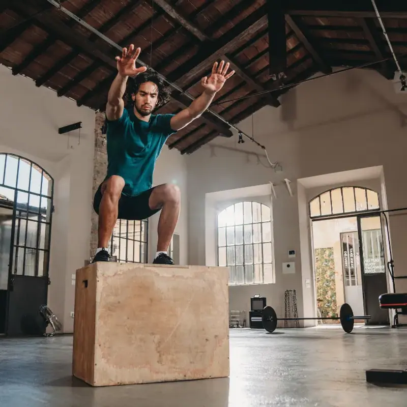 An athlete training, representing peptide-supported recovery